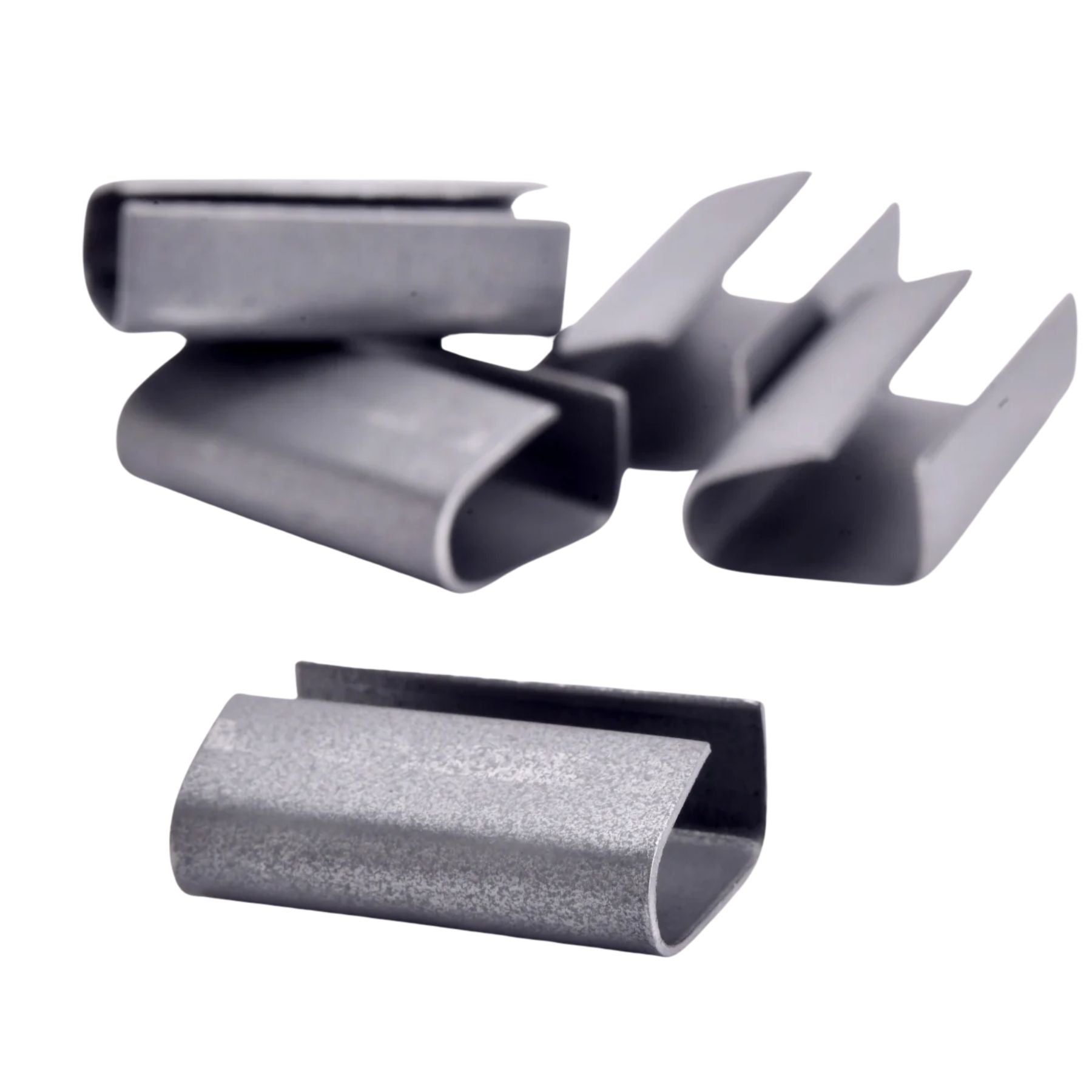 Steel Semi Open Seal 12mm Width 0.5mm Thickness 25mm Length For Plastic Strapping 2000 Per Box