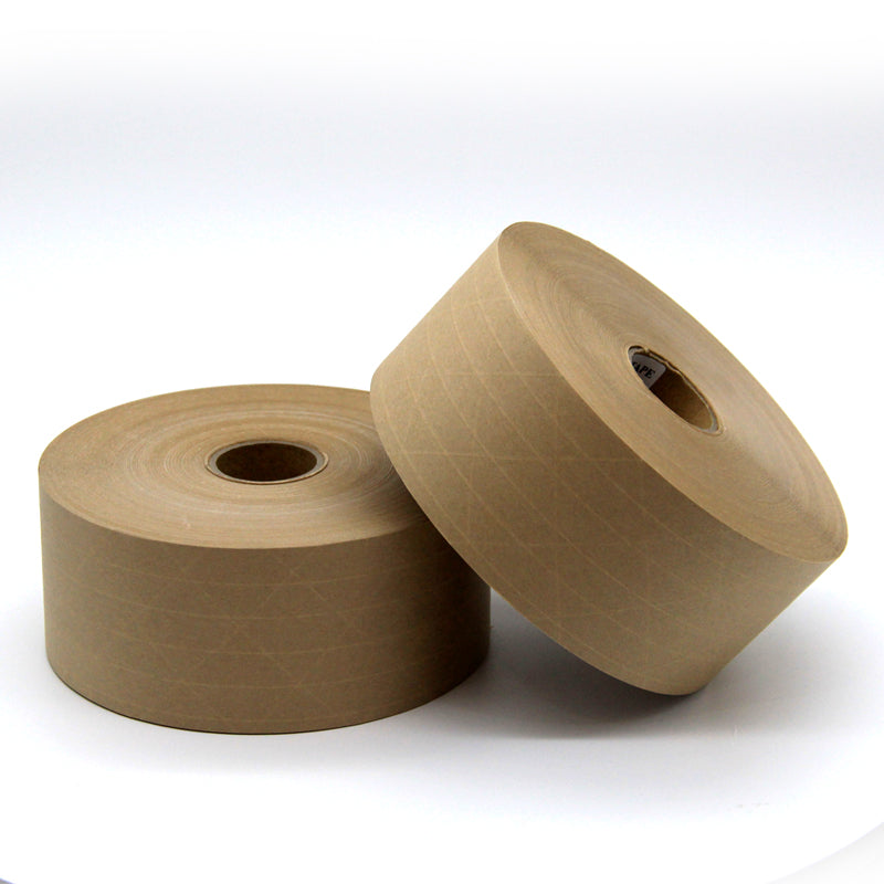 Reinforced Water Activated Tape | 70mm x 100m 100% Recycled Kraft Paper