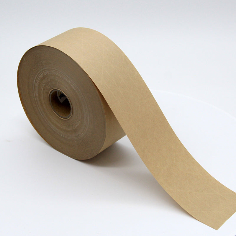 Reinforced Water Activated Tape | 70mm x 100m 100% Recycled Kraft Paper