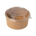 1000ml Large Round Brown Kraft Deli Bowl