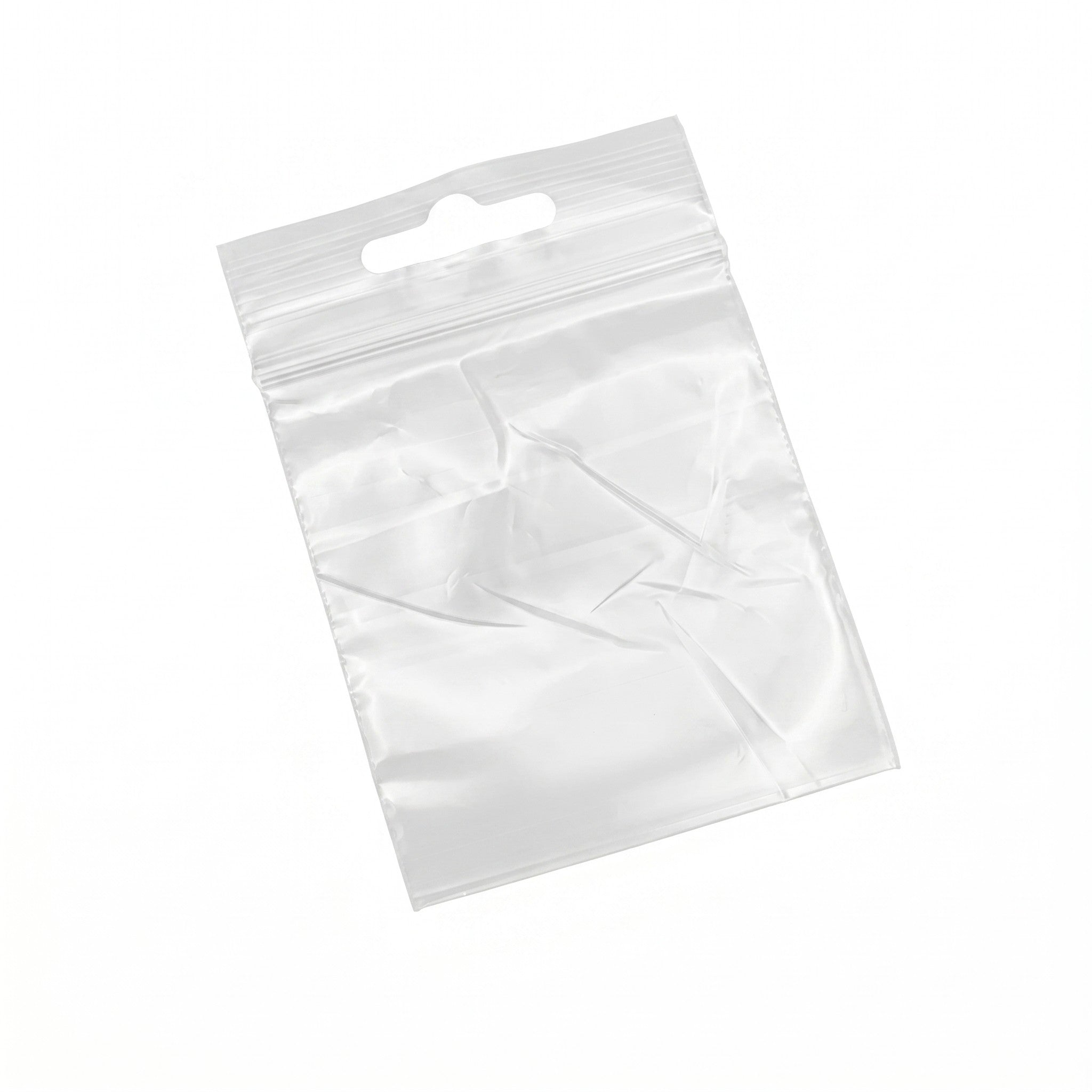 Grip Seal Bags Polyethylene 180 x 250mm Transparent with Euro Hole