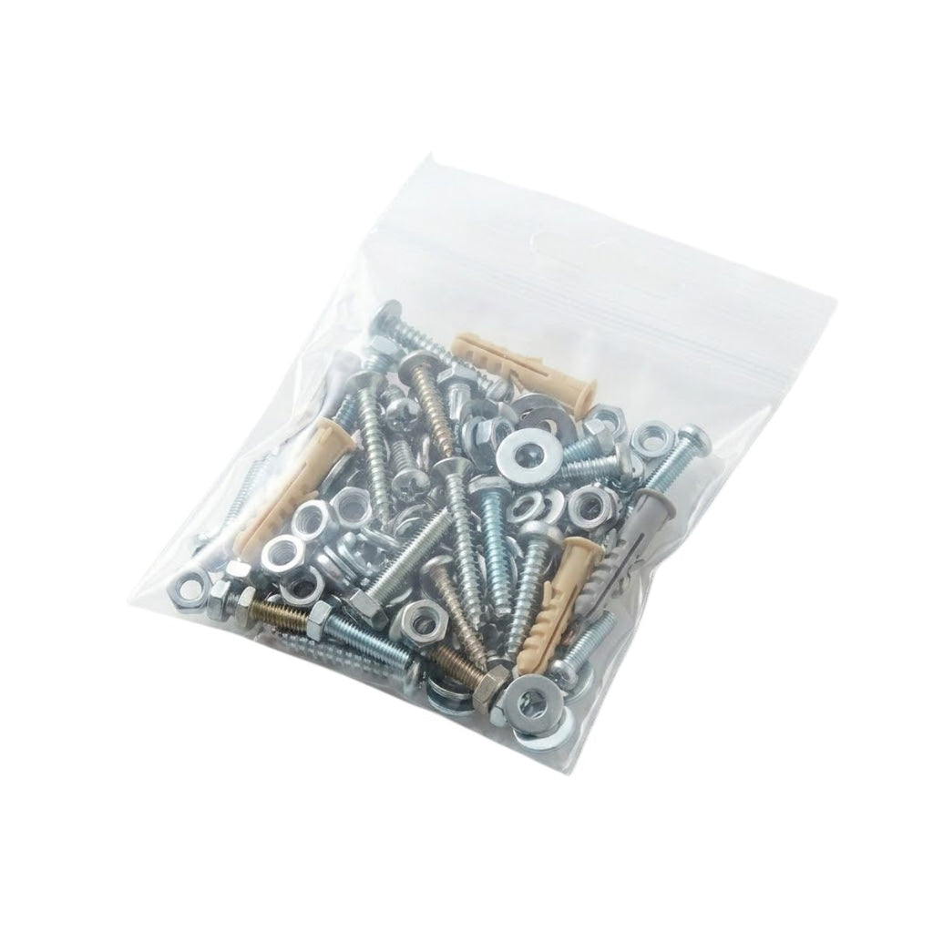 Grip Seal Bags Polyethylene 180 x 250mm Transparent with Euro Hole