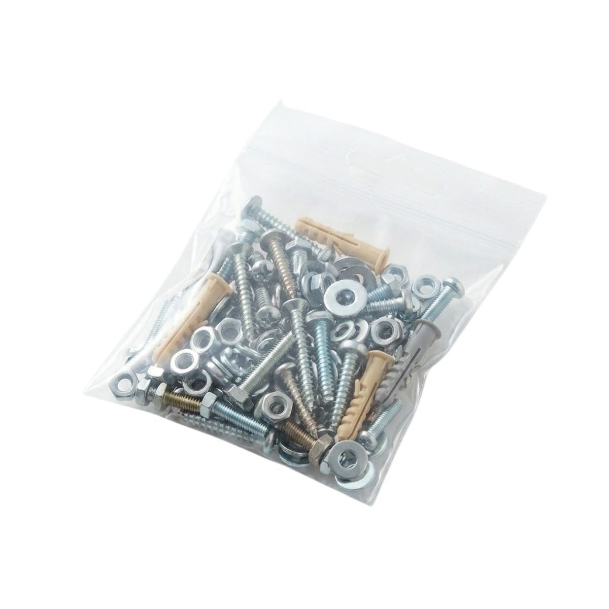 Grip Seal Bags Polyethylene 180 x 250mm Transparent with Euro Hole