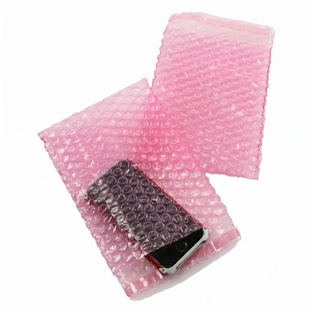 Bubble Pouches 280 x 360mm pink antistatic