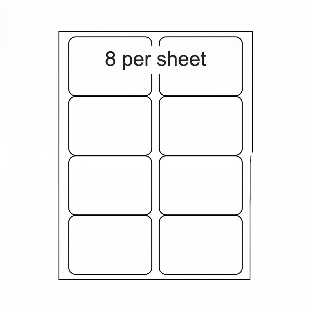 Direct Thermal Square Parcel Labels 101 x 101mm (Roll of 500)