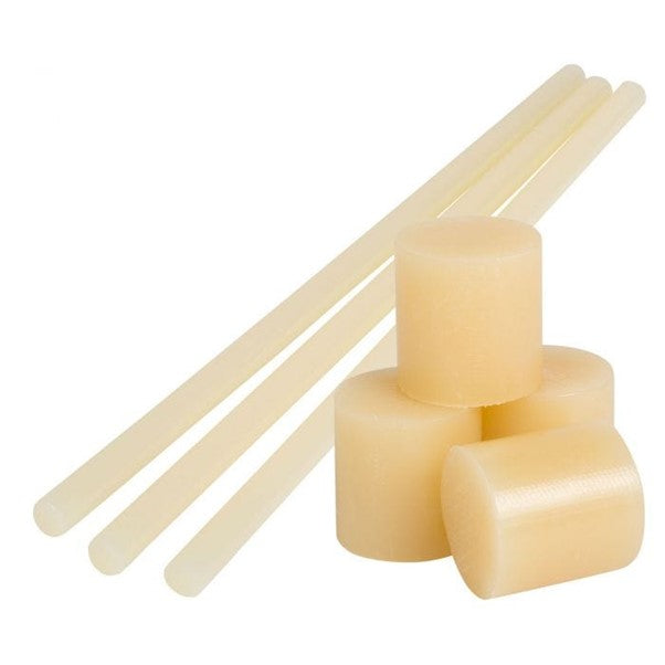 High Strength Hotmelt Glue 18mm Diameter Sticks 300mm Stick Length Amber in Colour 5kg a Box
