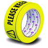 PE Tape 48mm x 33mtr Acrylic adhesive Yellow (SAFE DISTANCE) Printed on