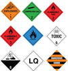 Hazard Warning Label Explosive 1 Orange 100 x 100mm