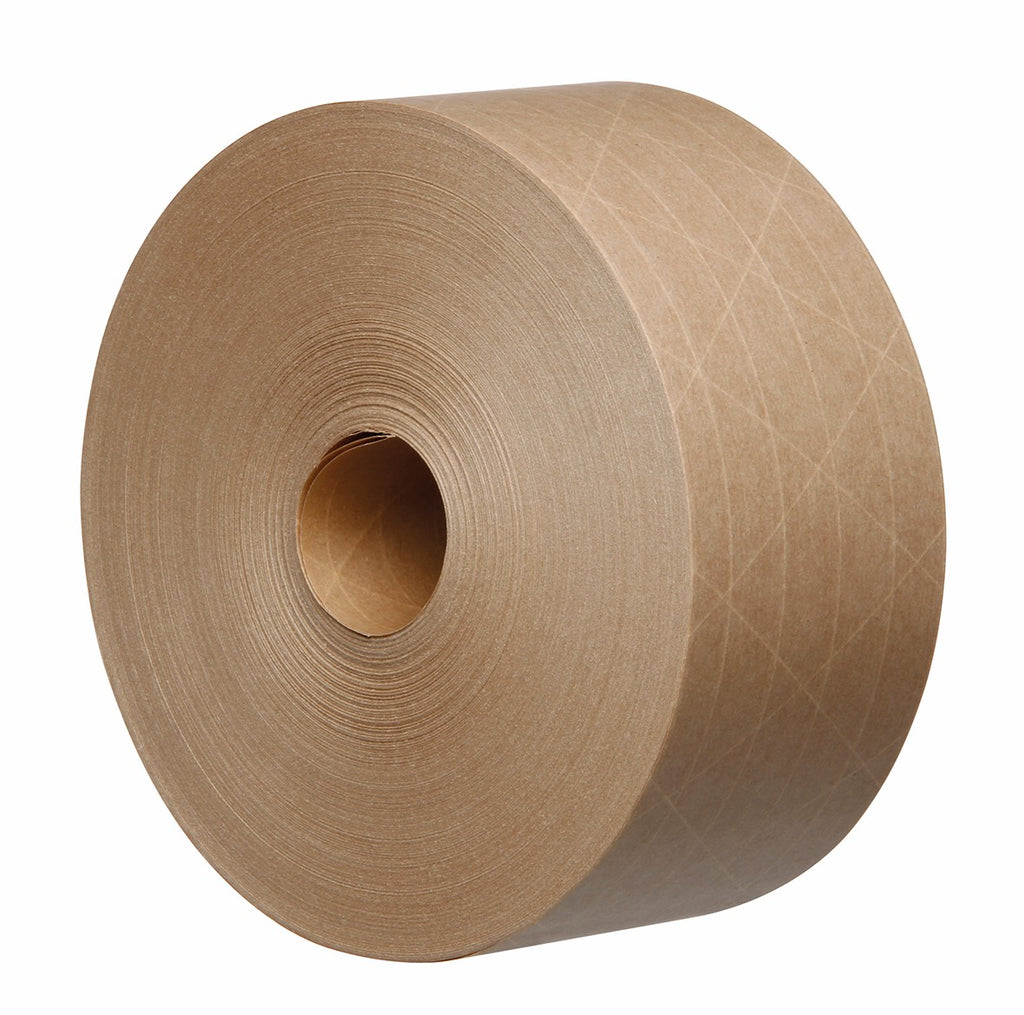 Reinforced Kraft Paper WAT Tape 70mm x 305mtr Plant Starch Glue adhesive Brown Gum Side In