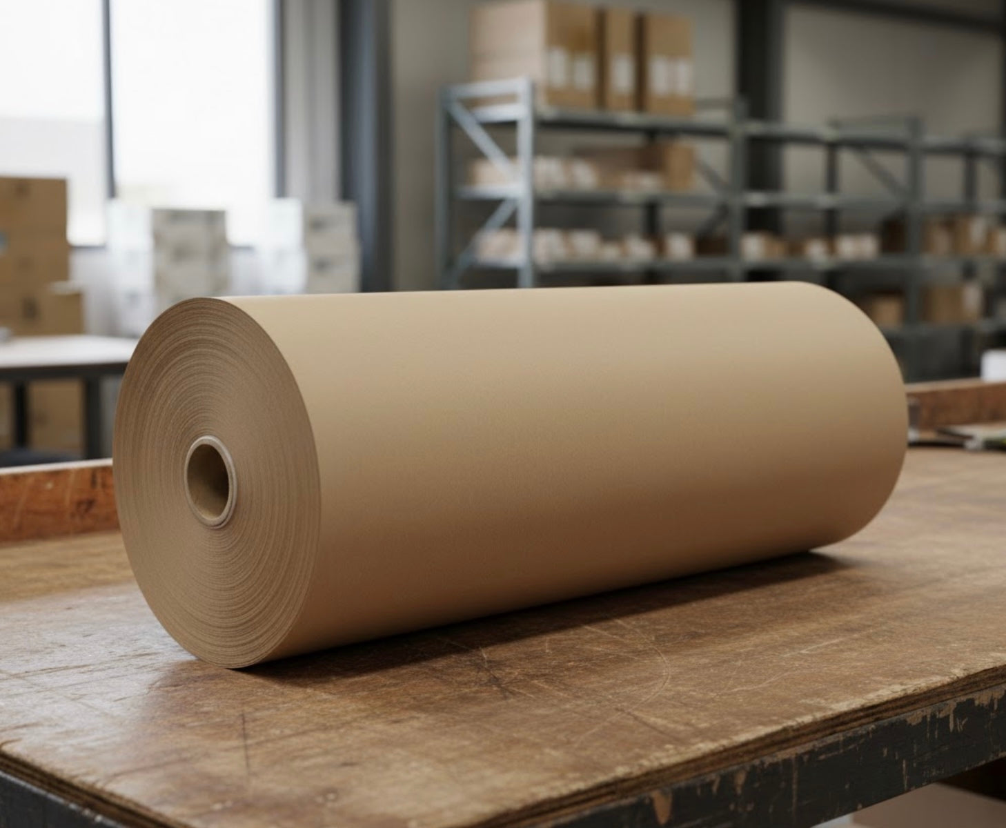 Kraft Paper Union Roll 900mm Width 100mtr Length 120 GSM Brown