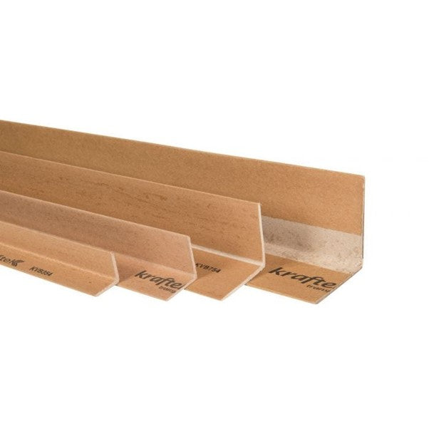 Edge Board Cardboard 75mm Flange Width 2.5mm Thickness 1000mm Length Kraft 25 per Pack