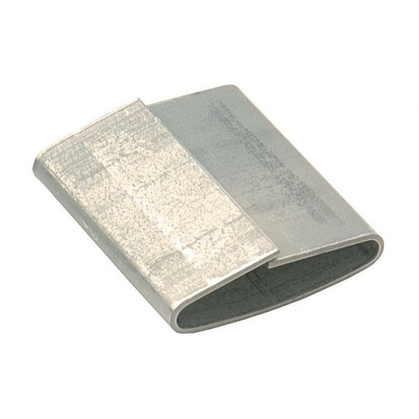 Steel Lap Over Seal 19mm Width 0.7mm Thickness 25mm Length For Steel Strapping 2000 Per Box Safeguar