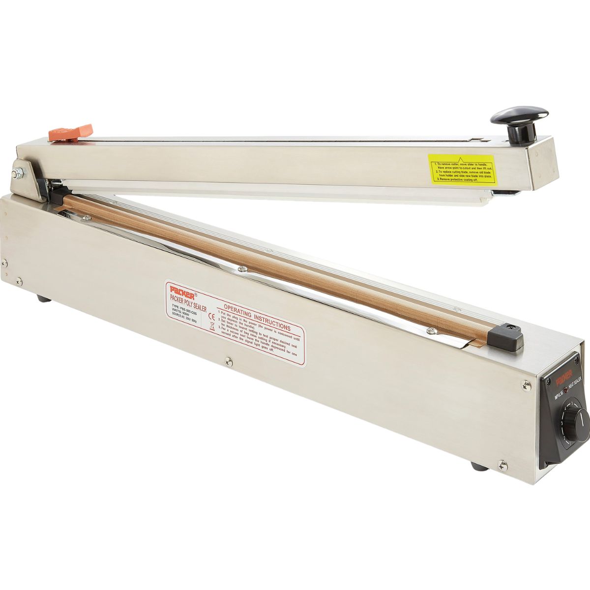 Impulse Heat Sealer and Cutter with stainless steel body 500mm