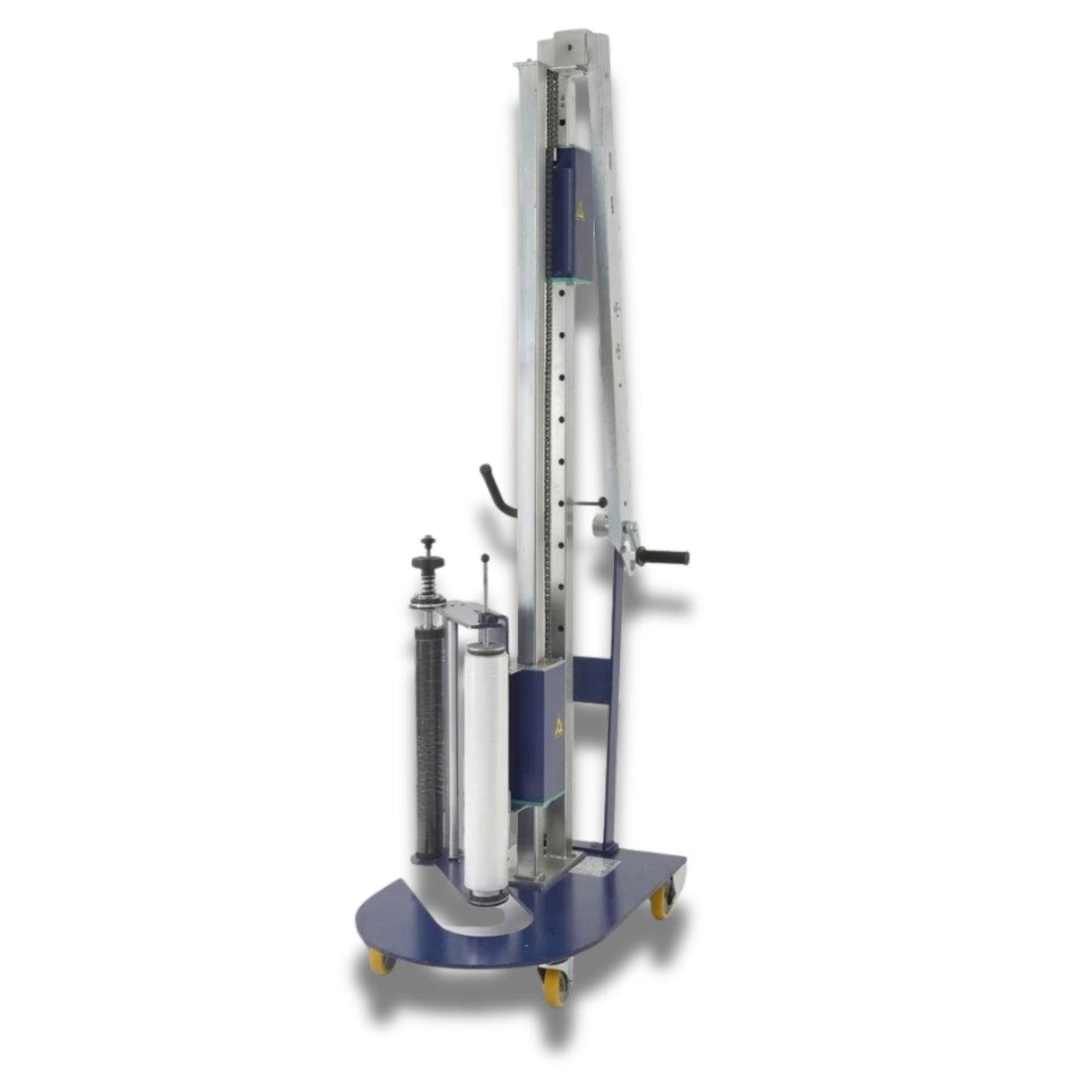 Mobile Manual Pallet Wrapper 2m – Stretch Film Dispenser with Braked Castors