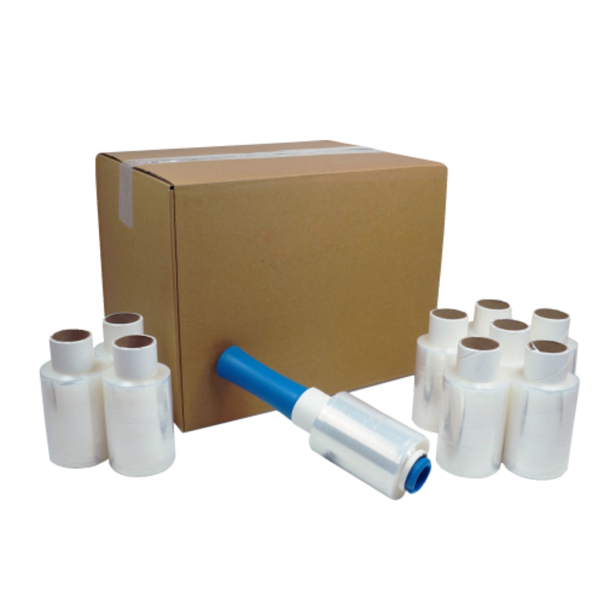 Stretch Film Kit - Stretch Handle and 10 rolls Stretch Wrap 100mm x 100mtr