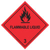 Highly Flammable Hazard Warning Labels 100 x 100mm (Roll of 250)