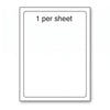 A4 Laser Labels 1-Up Plain White (100 Sheets per Pack)