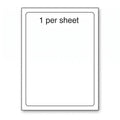 A4 Laser Labels 1-Up Plain White (100 Sheets per Pack)