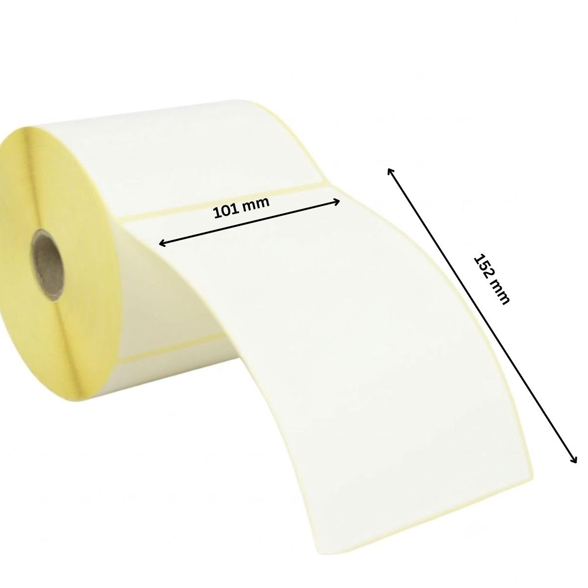 Direct Thermal Label 101x152mm White 25mm core 500/roll