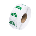 Day Dot Labels Friday Green 25mm 1000/roll