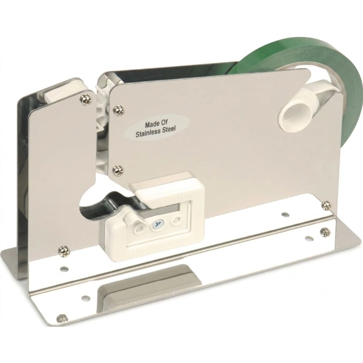 Bag Neck Sealer with trimming blade stainless steel frame 12mm tape width 7mm throat