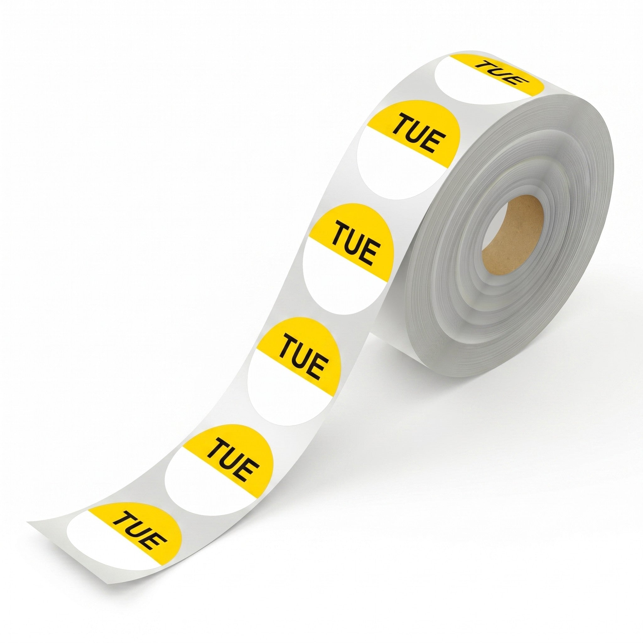 Day Dot Labels Tuesday  Yellow  25mm 1000/roll