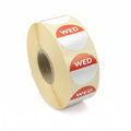 Day Dot Labels Wednesday  Red   25mm 1000/roll