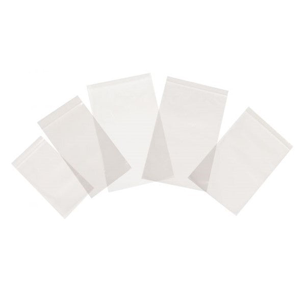 Standard Duty Polythene Grip Seal Bags 57mm x 57mm (2.2in x 2.2in) 35mu Clear
