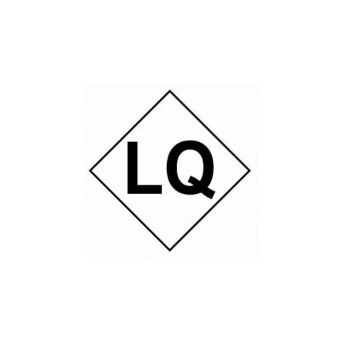 Hazard Warning Label LQ  White  100 x 100