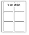 A4 Laser Label 6Up White 100/pack 5/box