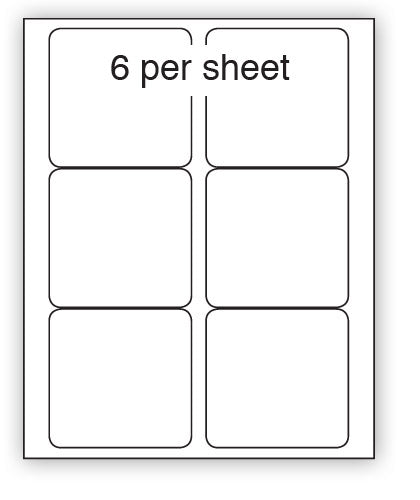 A4 Laser Label 6Up White 100/pack 5/box
