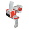 Tape Dispenser pistol grip with rubber roller and brake for 50mm wide tape
