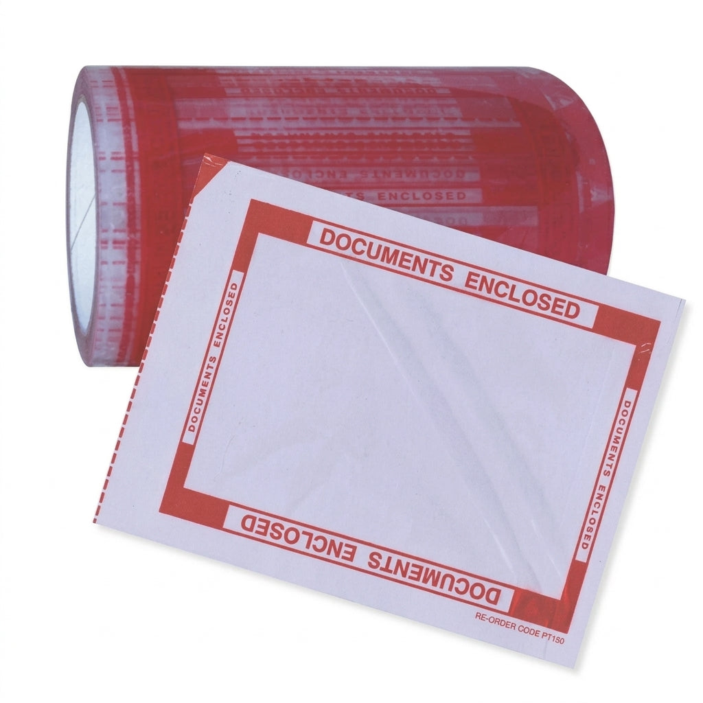 Pacplus PT150 Documents Enclosed Pouch Tape – 144 x 200mm (66m Roll)