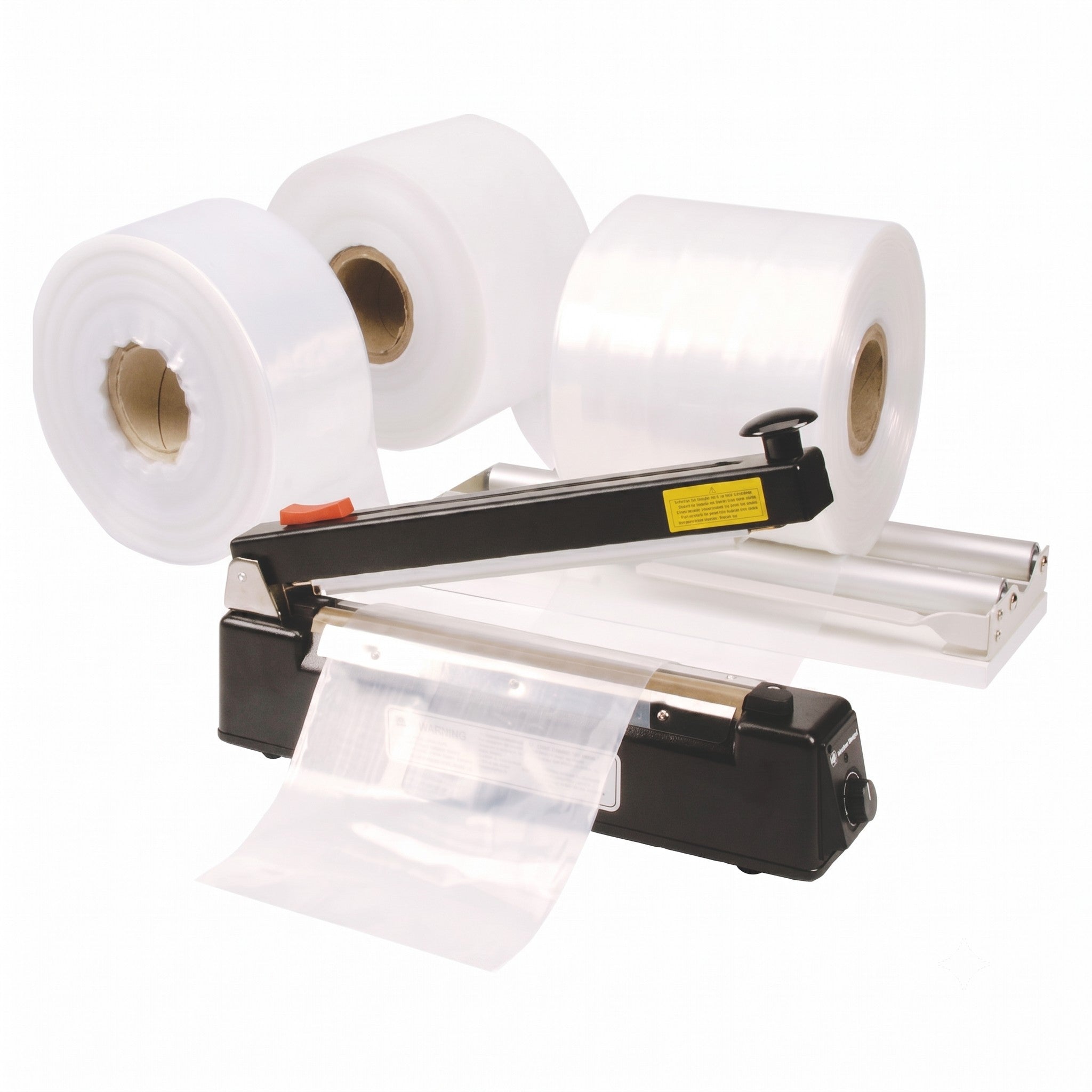 Lay-flat Tubing polythene 406mm x 150mtr 62.5mu clear