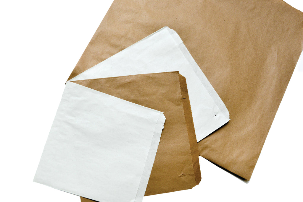 White Strung Counter paper bag 10 x 10
