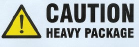 Parcel Labels 148 x 50mm (printed CAUTION HEAVY PACKAGE)