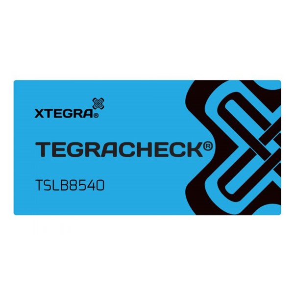 Tegracheck Security Labels non-transfer 85 x 40mm blue
