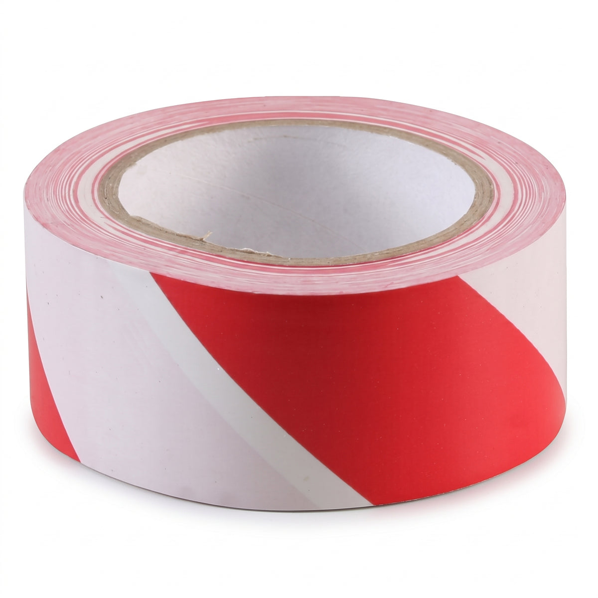 PVC Lane Marking Tape 15mm x 33m – Solvent Adhesive – Red/White Hazard