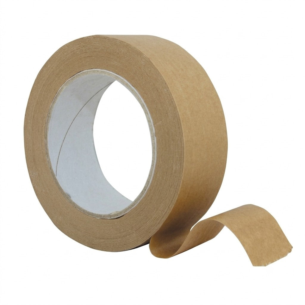 Kraft Paper Paper Tape 25mm x 50mtr Solvent adhesive Brown