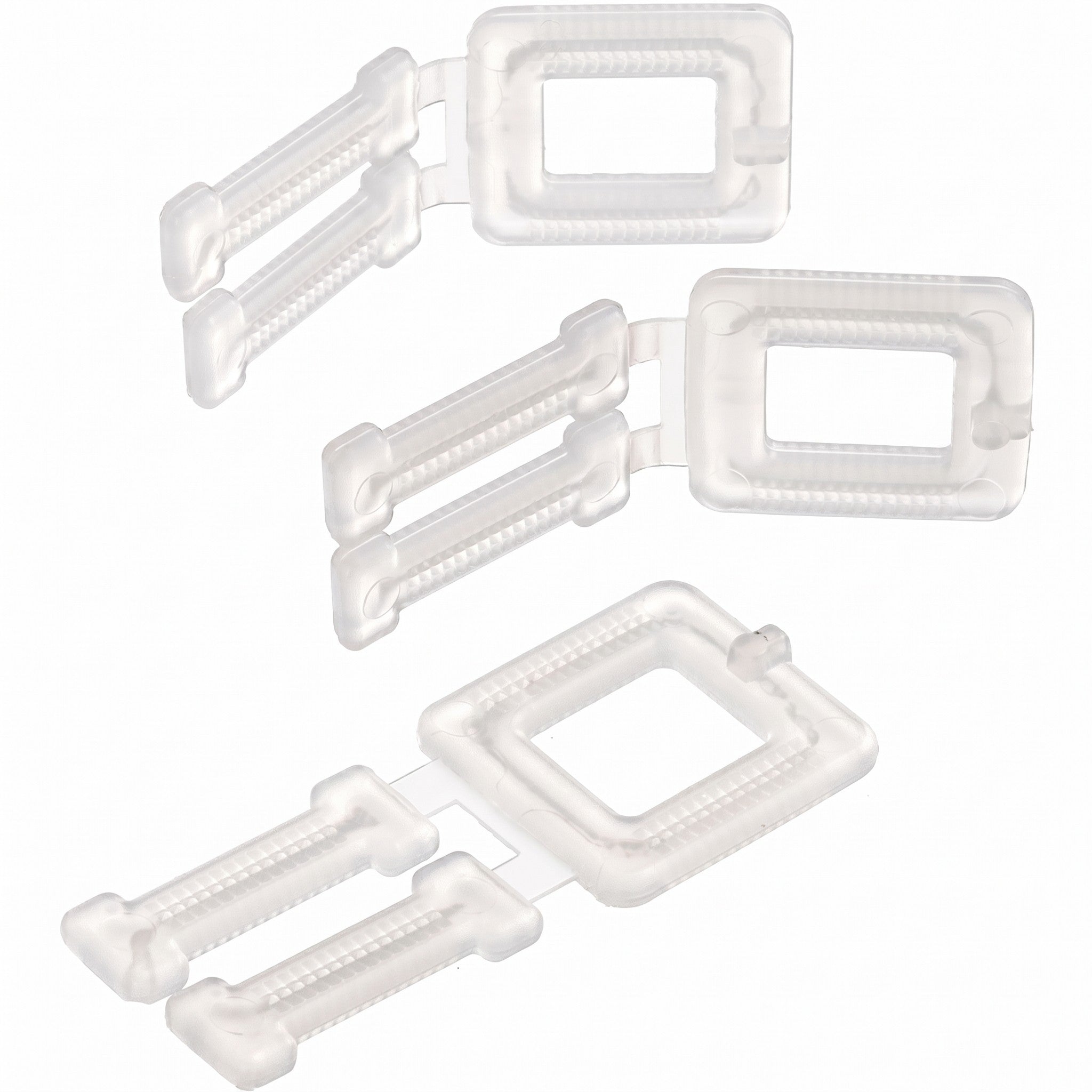 Polycarbonate Heavy Duty Plastic Buckle 12mm Width For Plastic Strapping 1000 Per Box White in Colou