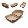 LARGE KRAFT BURGER BOX 110X110X70MM