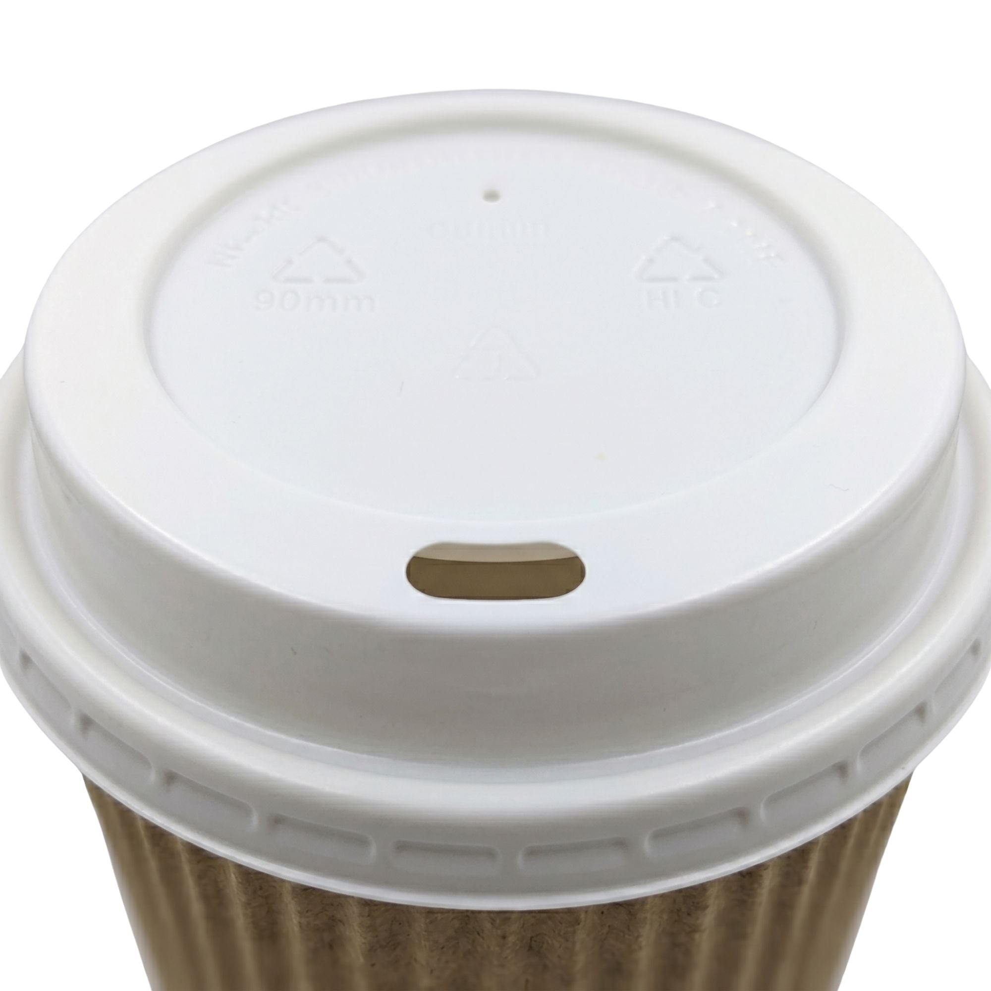 White lids Coffee cup lids 12 oz